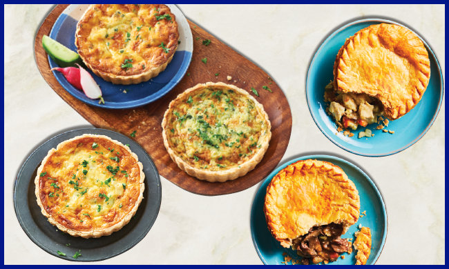 Meat pies and quiches