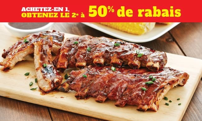 Achetez-en un, obtenez le 2e à 50 % de rabais