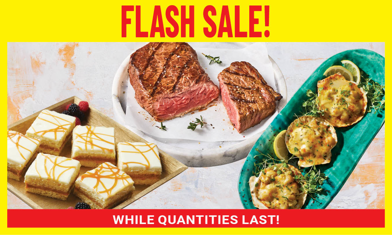 Flash sale while quantities last