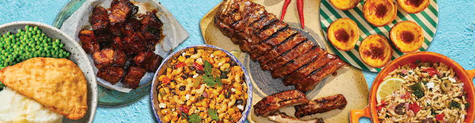 A table full of summer BBQ products