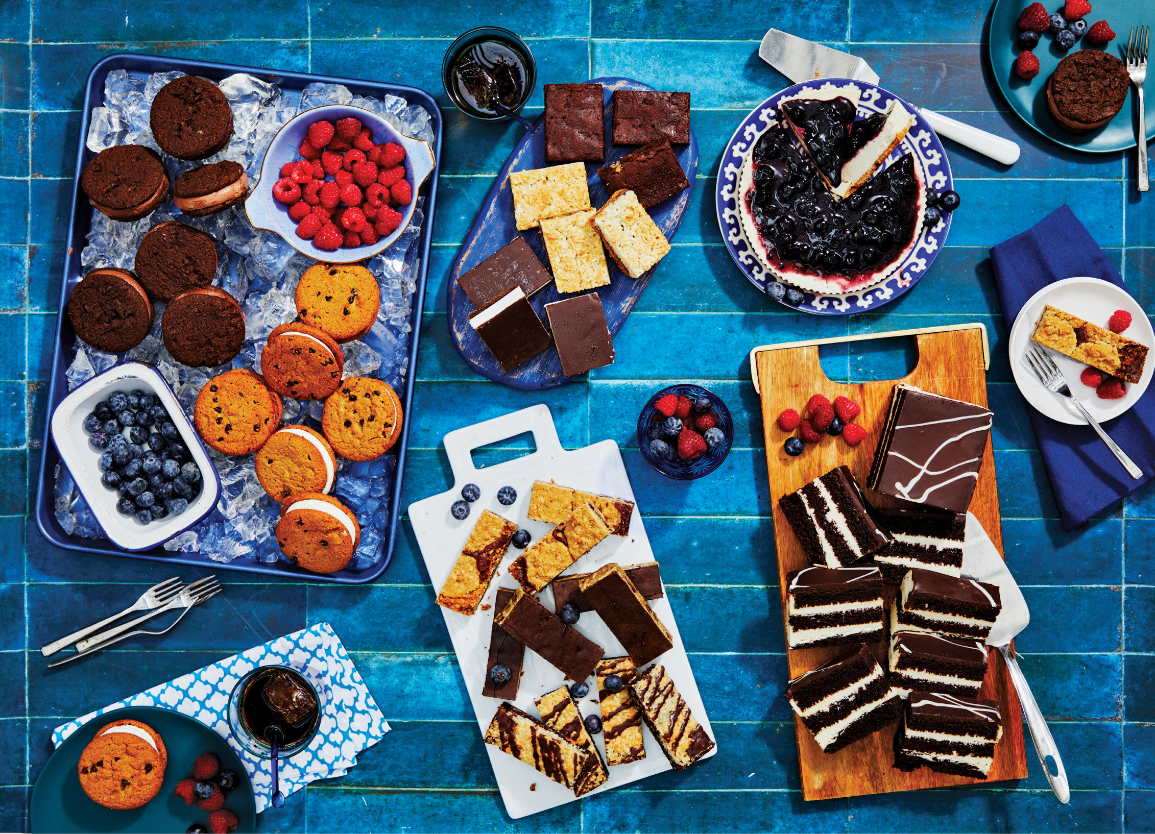 Une variété de desserts sans gluten