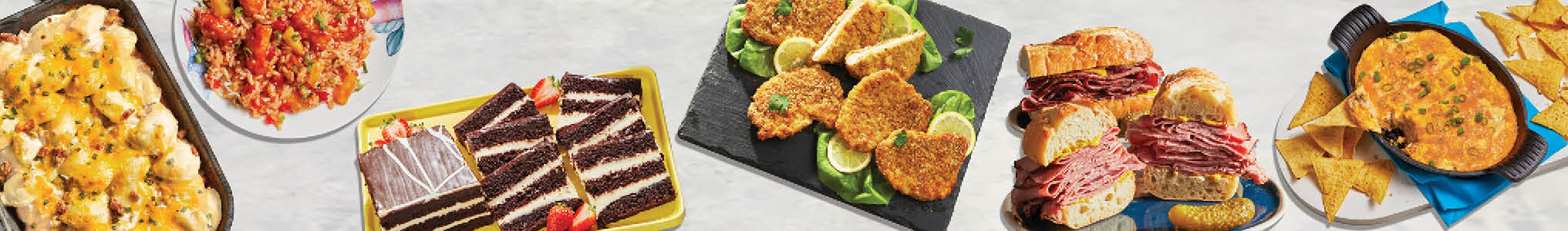 A spread of fall frozen foods