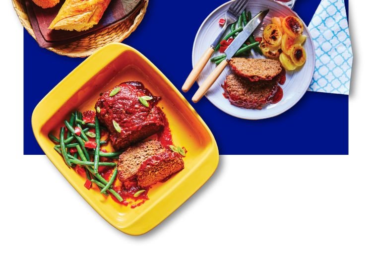 Meat Loaf dinner made from frozen