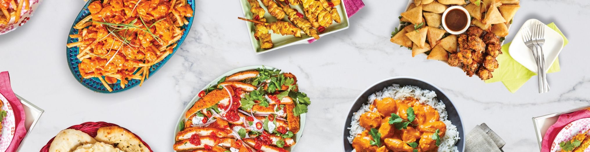 South Asian-inspired dishes