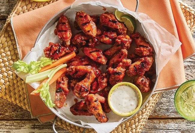 Grilled Chicken Wings.