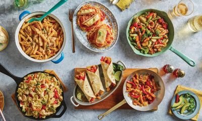 Weeknight meal spread