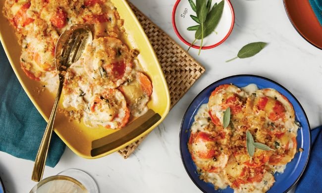 Butternut Squash Ravioli Bake