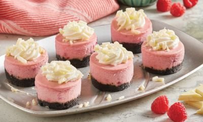 Mini Raspberry Cheesecakes