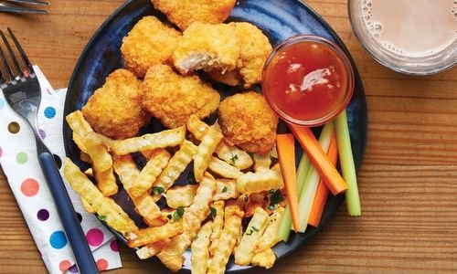 Chicken Nuggets and Crinkle Cut Fries
