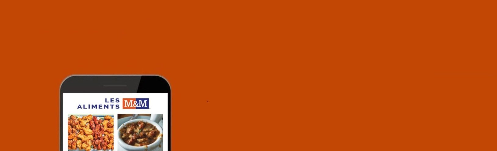 A flyer on a mobile phone