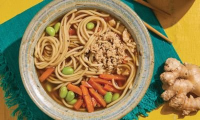 Nouilles ramen au poulet et au gingembre