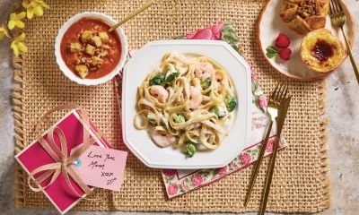 Prêt-à-cuisiner Fettuccine Alfredo aux crevettes